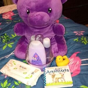 Purple Plush Bear Toy